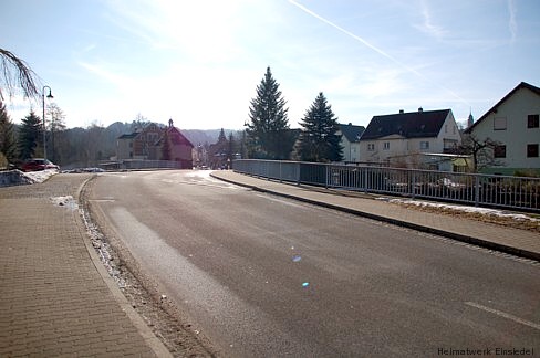 Die Doktorbrücke am 1. März 2009. Die Gesamtlänge der Brücke beträgt übrigens 55,26 m.