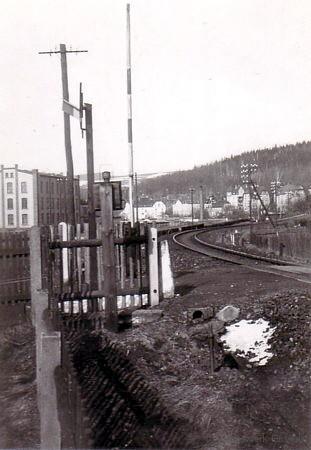 Bahnübergang Schrebergartenweg Einsiedel Ende der 1930er Jahre