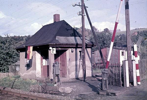 Schrankenposten 10 in Einsiedel am Schrebergartenweg 1967