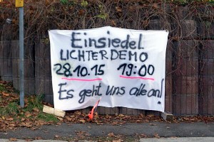 Hinweisbanner Lichterdemo 28.10.15