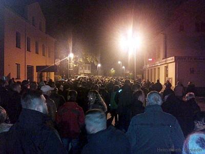 Demonstration gegen Erstaufnahme in Einsiedel am 21.10.15