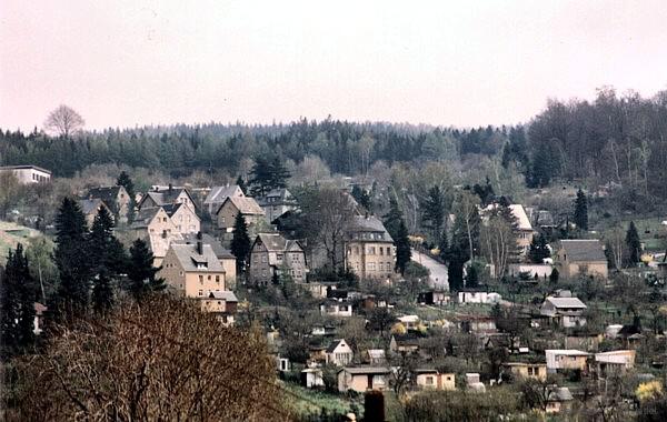 Scholl-Straße Ende der 1980er Jahre.