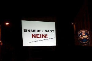 Einsiedel sagt NEIN!