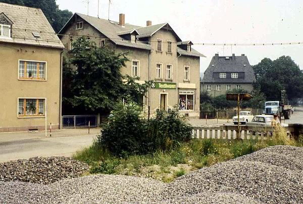Textilgeschäft in Einsiedel 1978
