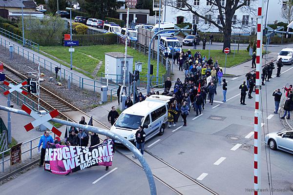 Chemnitz Nazifrei demonstriert in Einsiedel