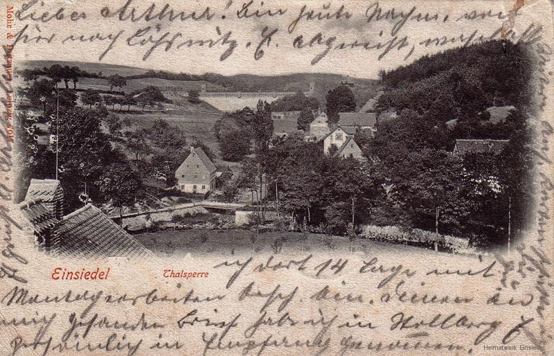 Blick zur Talsperre 08.06.1903