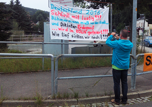 Banner in Einsiedel am 03.08.2016