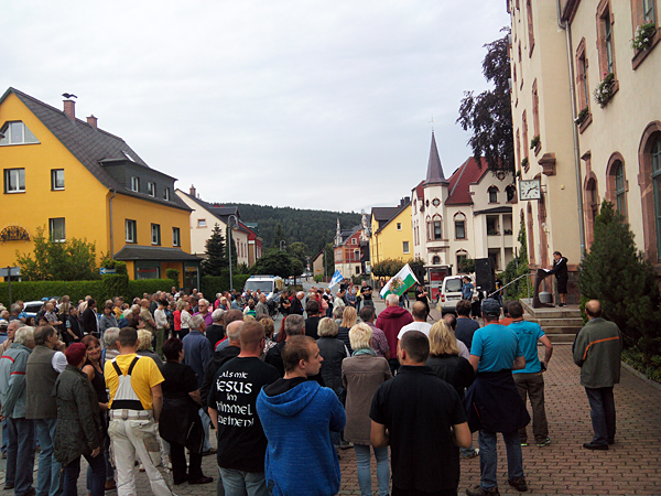 Kundgebung in Einsiedel am 03.08.2016