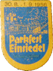 Eintrittsplakette 1958