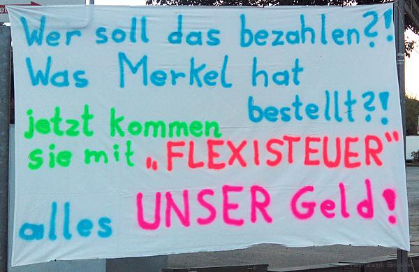 Banner in Einsiedel am 17.08.2016