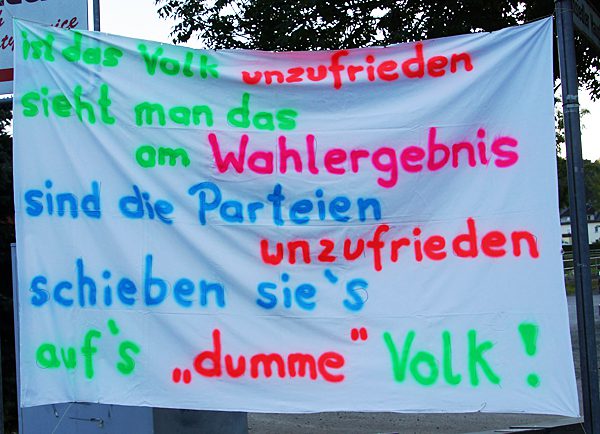 Banner in Einsiedel am 07.09.16