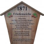 Friedenseiche 1871 in Einsiedel