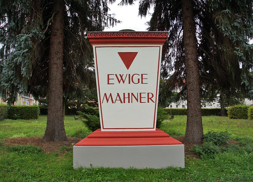 Ewige Mahner Einsiedel im September 2017