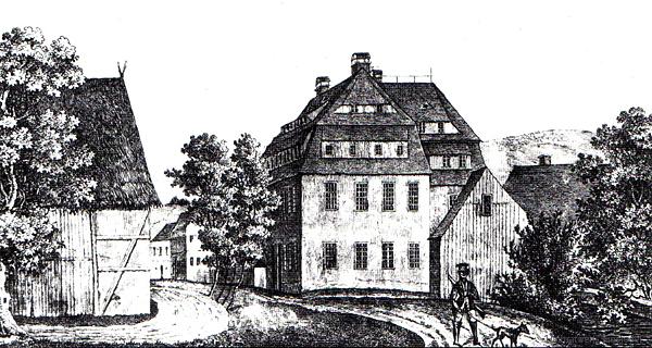 Mittelmühle Einsiedel um 1840