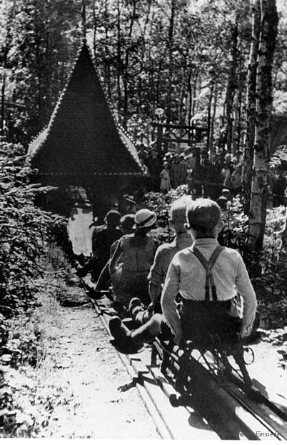 Sommerrodelbahn Einsiedel Bergfahrt