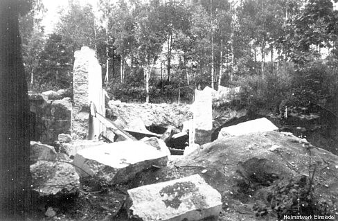 Ruinen Wasserwerk Einsiedel 1945