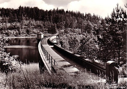 Talsperre Einsiedel Postkarte 1970er Jahre