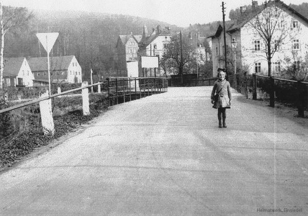 Oberförsterbrücke Einsiedel um 1930.