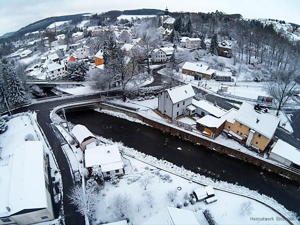 Oberfösterbrücke Einsiedel - Drohnenaufnahme um 2015