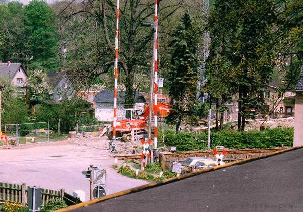 Brückenabriss und Neubau 1992