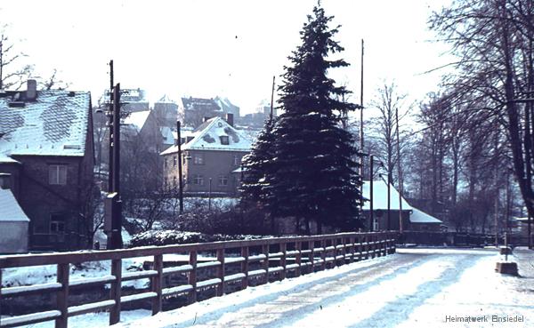 Einsiedel Winter in den 1950er Jahren.