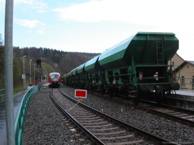 Güterzug im April 2005