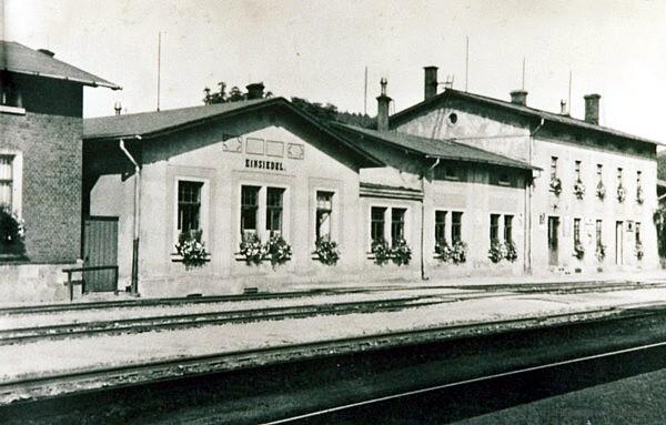 Bahnhof Einsiedel vor der Zerstörung 1945
