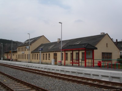 Bahnhof Einsiedel April 2005