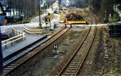 Behelfsbahnsteig aus Stellwerk 1