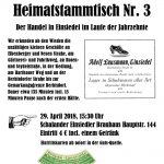 Heimatstammtisch Einsiedel Nr. 3 am 29.04.2018