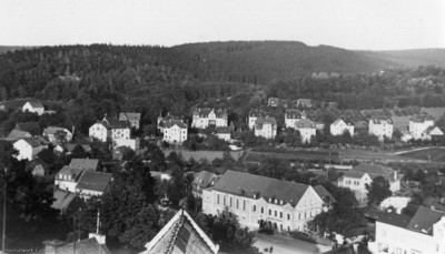 Schulturmblick Richtung Ostheim in den 1930er Jahren