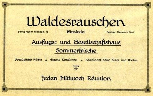 Werbeanzeige aus dem Adressbuch 1926/27