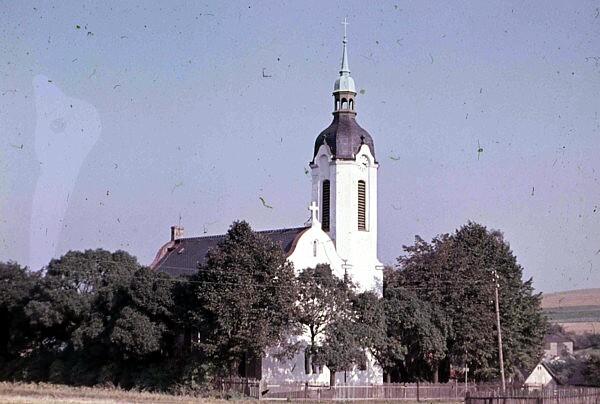 Die Kirche Berbisdorf in den 1950er Jahren