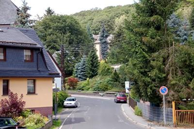 Beginn der Berbisdorfer Straße in Einsiedel 2009.