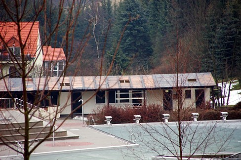 Gebäudeabriss im Einsiedler Freibad 2009