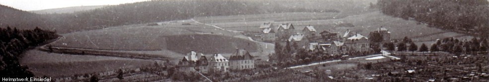 Unbebaute Dittersdorfer Straße in Einsiedel um 1928