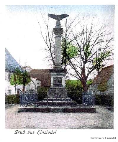 Kriegerdenkmal Einsiedel Am Plan