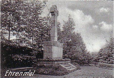 Ehrenmal Einsiedel 1934