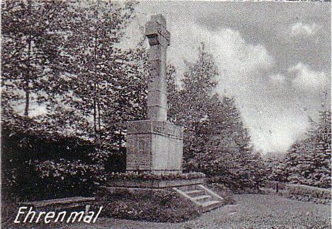 Ehrenmal Einsiedel 1934