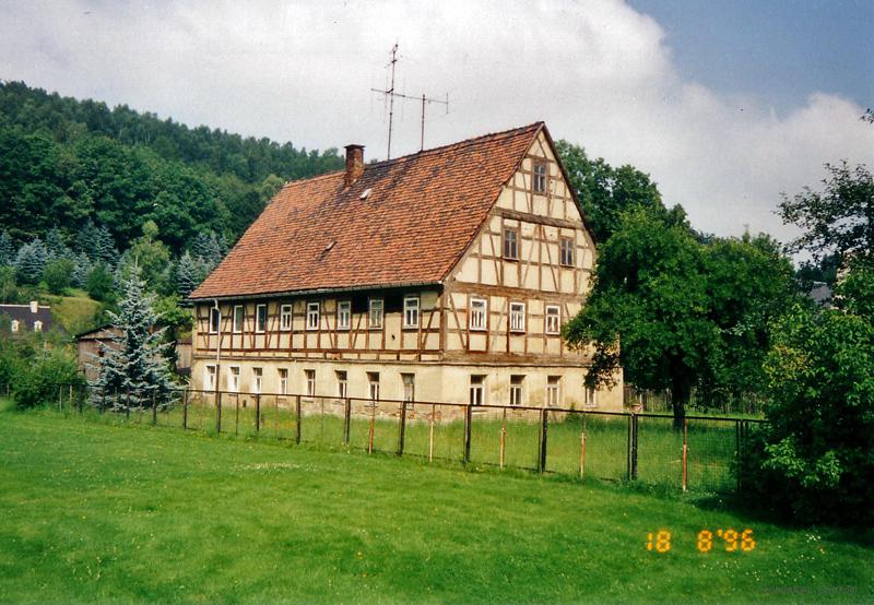 Altes Fachwerkhaus in Einsiedel 1996