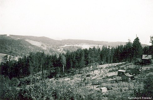 Holzbocksiedlung im Eibischbusch Einsiedel