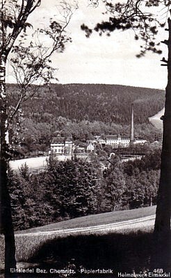 Papierfabrik Einsiedel um 1929
