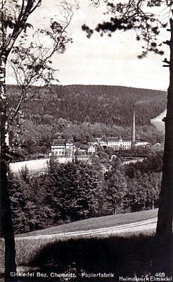 Papierfabrik Einsiedel um 1928