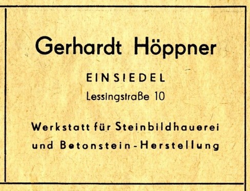 Gerhard Höppner Werbung 1955