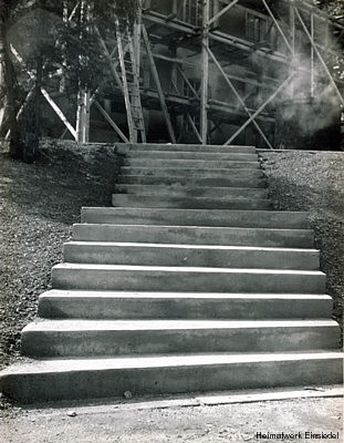 Treppe vor der Einsiedler Kirche