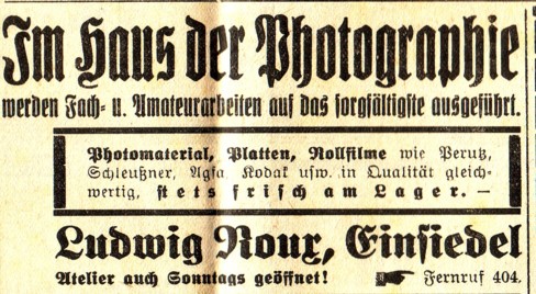 Annonce Fotograf Roux 1935