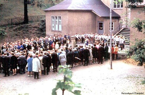 Einschulung in Einsiedel um 1970