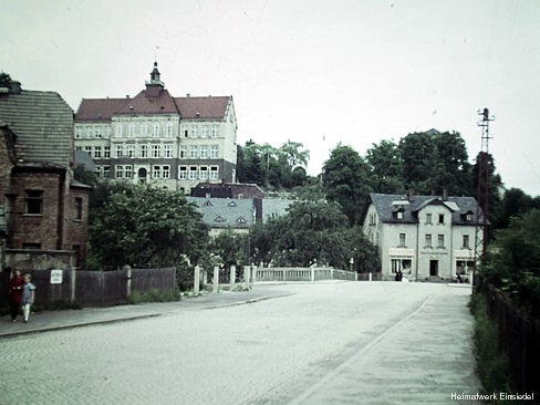 Schule Einsiedel, Diaaufnahme aus den 1950er Jahren