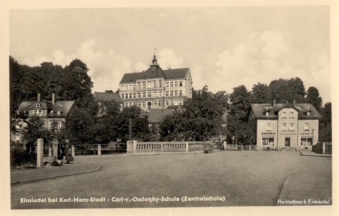 Zentralschule Carl-von-Ossietzky Einsiedel in den 1950er Jahren