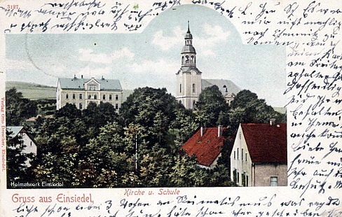 Einsiedler 3. Schule Kirchgasse 10 um 1903